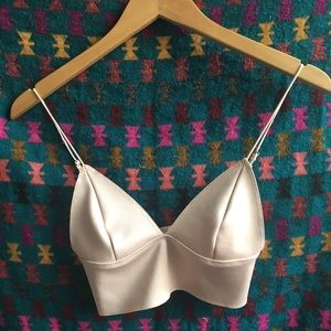 H&M blush triangle bralette